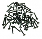 Edelstahl Schneidschrauben M3 x 12 mm - Rundkopf Edelstahl - 50 Stück