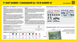 STARTER KIT F-86F Sabre / Canadair CL-13 B Sabre VI - 1:72