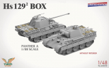 Henschel Hs 129² Box - Hs 129 B-2 & B-3 - 2 Bausätze + 2 Figuren + Panther Ausf. A - 1:48