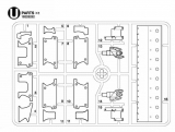 U Teile (U1-U16) für Tamiya Leopard 2A7V – 56046 / 56047 - 1:16