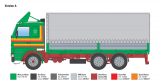 Scania 142H 6x2 Canvas - 1:24