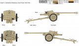 German 7,5cm Pak 40 - early Production - 1:16