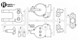 R Parts (R1-R9) for Tamiya 56046 / 56047 Leopard 2A7V - 1/16