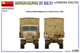 Raupenschlepper Ost RSO/01 mit Holzaufbau / Holzkabine - 1:35