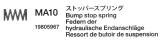 Dämpfer-Feder x2 (MP5 / MA10) für Tamiya Leopard 2A6 / Leopard 2A7V - 1:16