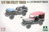 US 1/4-ton Utility Truck + 1/4-ton Utility Trailer - 1/16