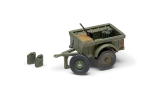 Willys MB Jeep with Trailer and 6 Pdr. Gun - 1:72