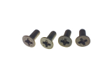 Senkkopf Schraube M3x8mm - 4 Stück - Schwarz