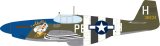 P-51B Mustang - Royal Hybrid - 1:32