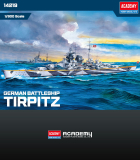 German DKM Battleship Tirpitz - 1/800
