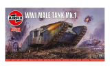 WWI Male Tank Mk. I - Vintage Classic - 1:76