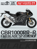 Honda CBR1000RR-R FireBlade SP Black - Vorgefärbte Teile - Steckbausatz - 1:9