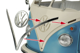 Volkswagen Typ 2 (T1) - Samba - blau/weiß – Clic Loc - 1:24