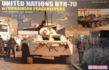 United Nations BTR-70 with Ukrainian Peacekeepers - Rarität - 1:35