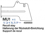 Halterung der Rückstoß Einheit (MU1) für Tamiya 56016 1:16