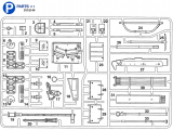 P Parts (P1-P33) for Tamiya Leopard 2A6 (56020) 1:16