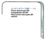 Fotoätzteil BR - Staukorb rechts - für Tamiya Leopard 2A6 (56020) 1:16