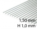 Verkleidungsplatte V-Rille 2,00 mm / H 1,0 mm