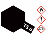 Tamiya TS6 Flat Black - 100ml