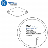 K Teile (K1 x1, MW1 x1) für Tamiya KV-1 / KV-2 (56028 / 56030) 1:16
