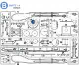 B Teile (B1-B40) für Tamiya Königstiger (56018) 1:16