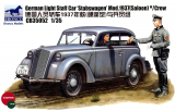 Leichter Stabswagen der Wehrmacht - Modell 1937 mit Figuren - 1:35