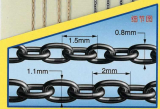40 cm universal fine chains set - two types - 1 pc. each