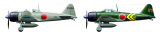 Mitsubishi A6M3 / M3a Zero Fighter (Zeke) - 1:48