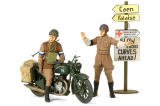 British BSA M20 Motorcycle with Military Police Set - 1/35