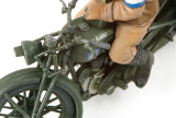 British BSA M20 Motorcycle with Military Police Set - 1/35