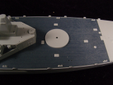 Holzdeck Blau für 1:350 USS Alabama BB-60 - Trumpeter 05307 - 1:350
