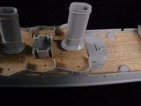 Holzdeck für 1:350 USS San Francisco 1944 - Trumpeter 05310 - 1:350
