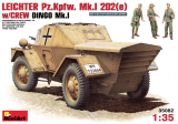 German leichter Pz.Kpfw. Mk. I 202(e) / Dingo Mk. I with Crew - 1/35