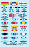WWII Signal Flags (Decal) - 1/200