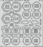 Photo-Etched Parts - Bofors Ammo Holders for 1/200 USS Missouri - Trumpeter 03705 - 1/200