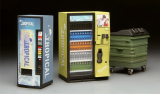 Vending Machine and Dustbin Set - 1/35