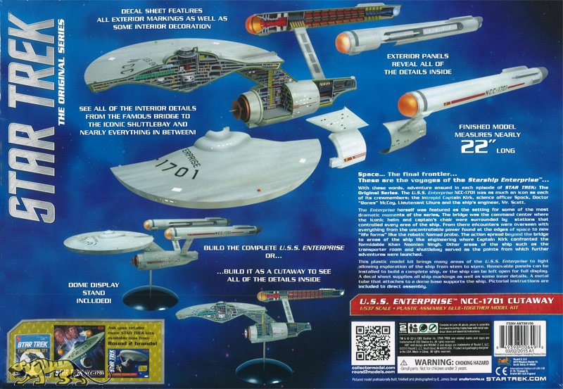 Uss Enterprise Ncc 1701 Cutaway 1 537 Amt Amt1 Axels Modellbau Shop