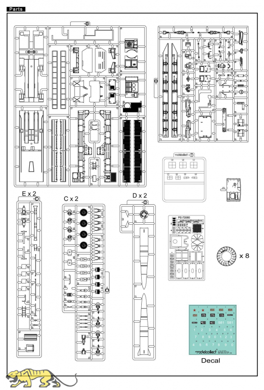 Modelcollect 9K723 IskanderM Russian Ballistic Missile MZKT