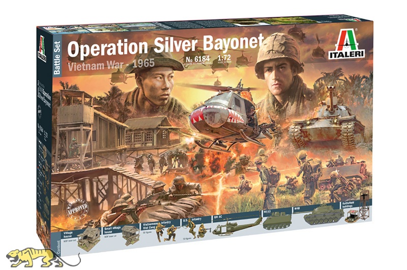 Operation Silver Bayonet Vietnam War 1965 Battle Set Kit ITALERI 1:72 IT6184 Mod 