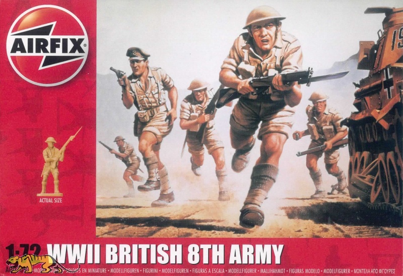 Airfix A01709 WWII British 8th Army 1:72 Scale Series 1 Plastic Figures 