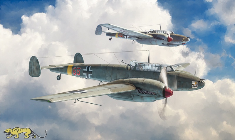 BF-110 Fighter Deutsches AirCraft-Flugzeugmodell Im Maßstab 1:100 Für 