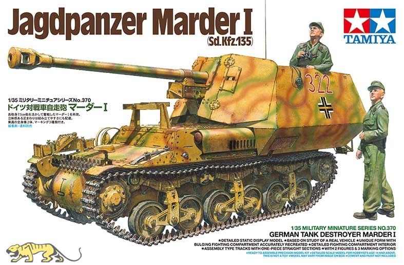 8050B Panzer Depot 1/144 WWII German Marder I Tank Detroyer camo 