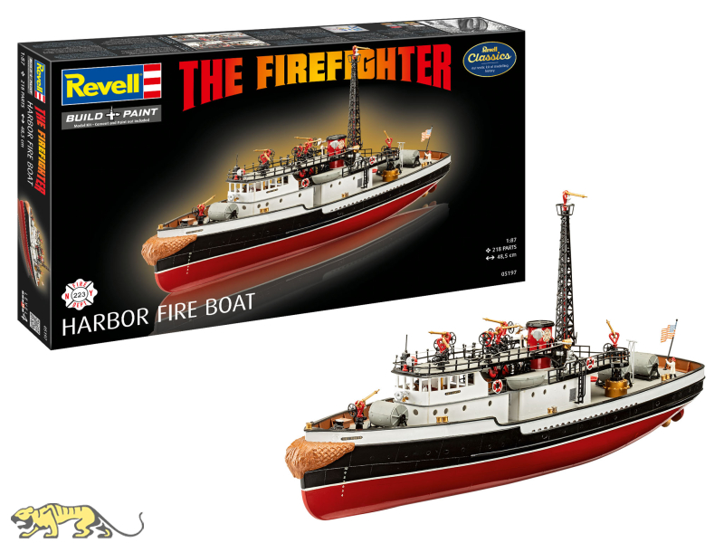 Revell The Firefighter - Harbor Fire Boat - Revell Classics - 1/87 ...