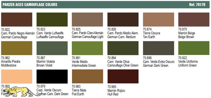 Download Panzer Aces Set - Set Camouflage Colours Vallejo AV70179 - Axels Modellbau Shop