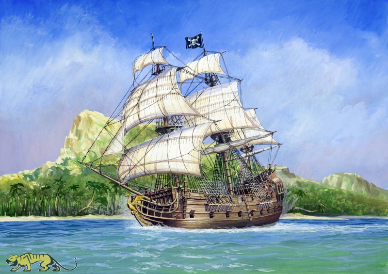 Piratenschiff aus Schaumstoff 