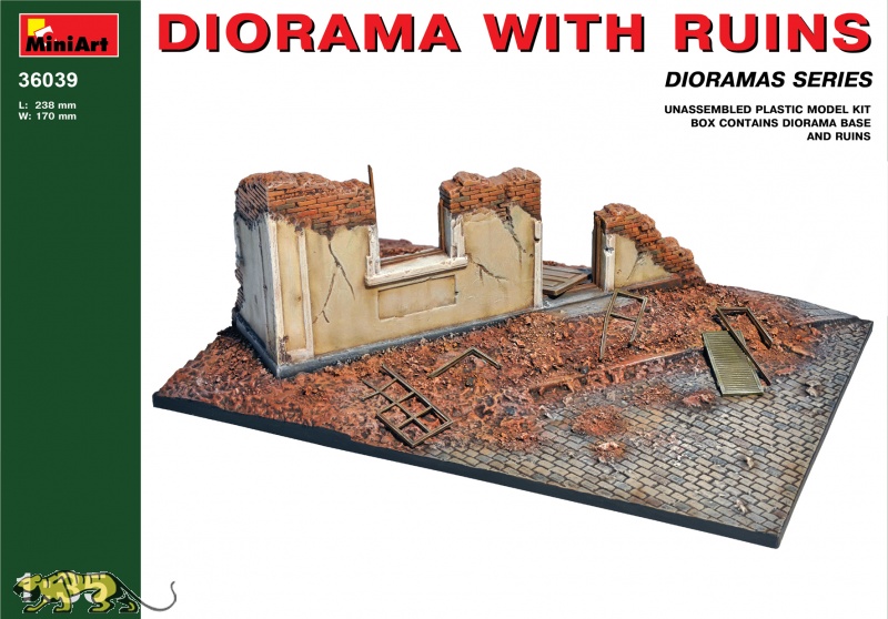 MagiDeal 1:35 Ruinen Europäisches Haus mit Box Military Model Unassembled 