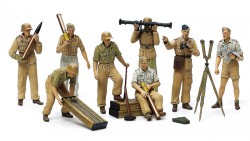 German Africa Corps Luftwaffe Artillery Crew Set - 1/35