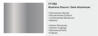 Metal Color 77703 - Dark Aluminum