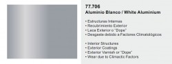 Metal Color 77706 - Wite Aluminum