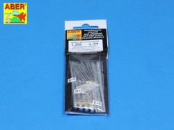 Metal Gun-Barrels - Set for DKM Bismarck 1/200 - Trumpeter 03702 - 1/200